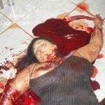 Woman and Girl Dead in Bloodstained House Interior - bloody massacre mother child home 04 150x150