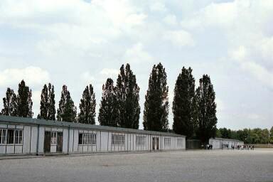Two reconstructed barracks built in 1965.jpg