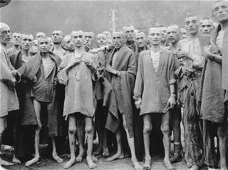 Prisoners at the time of liberation of the Ebensee camp, a subcamp of the Mauthausen concentrati.jpg