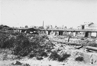 Post-liberation view of the Russian Camp (Hospital Camp), a section of the Mauthausen.jpg
