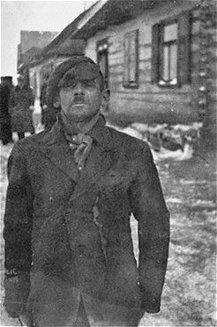 Olkusz, Kutno, Wisznice, Raciąż and Other Jewish Ghettos, 1939-1942 - Portrait of a Jewish policeman in the Wisznice ghetto