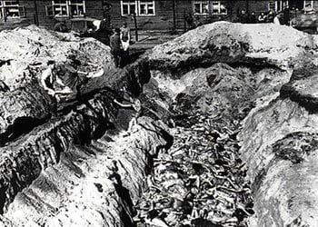 Anne Frank was buried in one of the mass graves at Bergen-Belsen.jpg