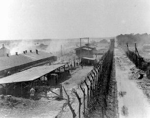 A view of the Bergen-Belsen concentration camp after the liberation of the camp2.jpg