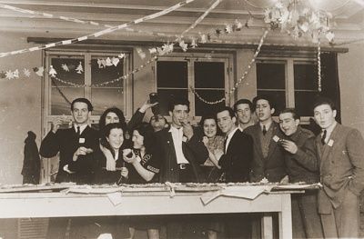 members-kibbutz-haghibor-hachshara-hold-party-bergen-belsen-dp-camp.jpg