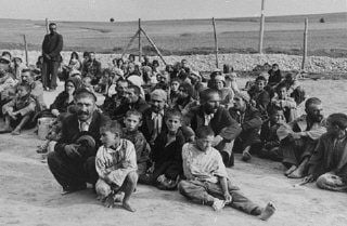 Romani (Gypsy) families in Belzec labor camp. Poland, 1940.jpg