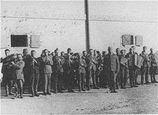 Janowska Concentration Camp in Lwów: 1941-1943 and 1944 Photos - Prisoners in the Janowska concentration camp orchestra, which performed as workers were taken to